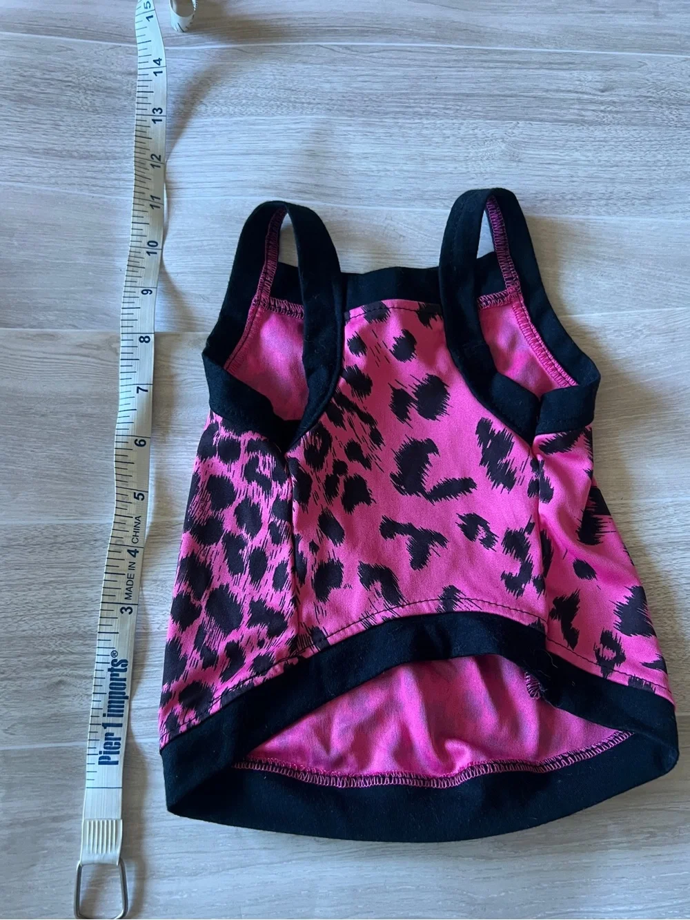 Dog Hot Pink & Black Leopard Print Tank Top